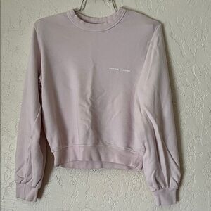 Spiritual Gangster Light Pink Cropped Sweatshirt
